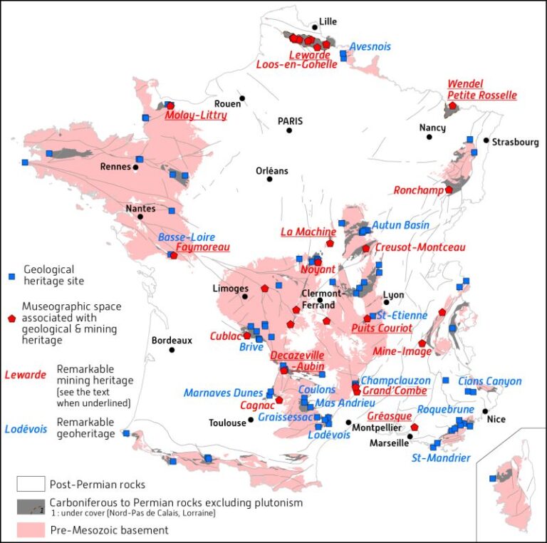 Mining heritage in France