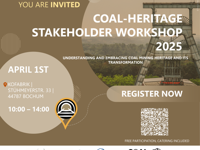 📢 Invitation to Stakeholder Workshop “Understanding and Valuing Coal Mining Heritage and Its Transformation” 🏗️🌍